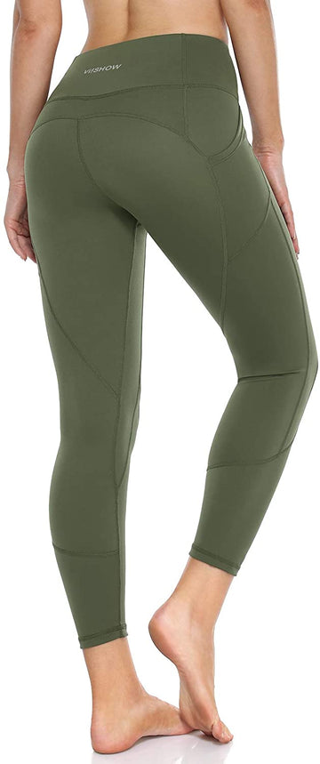 Women's 7/8 Length High Waist Power Flex Tummy Control Leggings